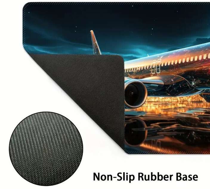 Premium Airplane Design Gaming Mouse Pad