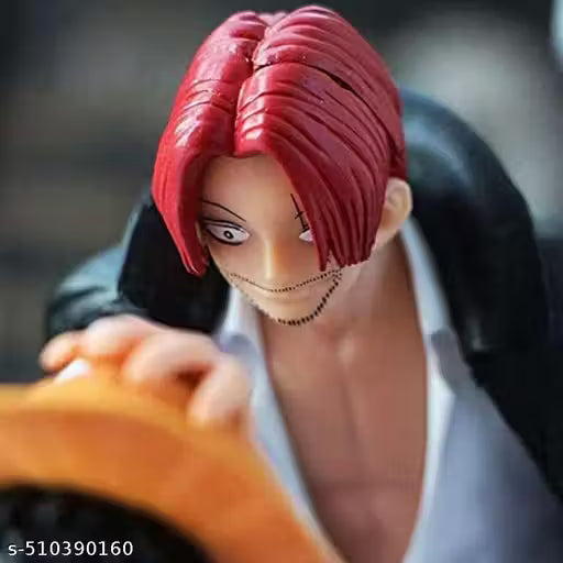 One Piece- Luffy and Shanks Action Figure Miniature Toy Figure (Doll) (Multicolor)
