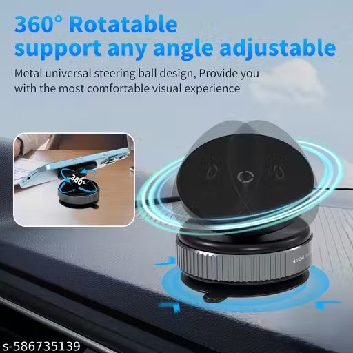 360 Adjustable Vacuum Magnetic Phone Holder for Magsafe, Hands-Free Magnetic Suction Cup Phone Mount, Phone Holders for Your Car Dashboard