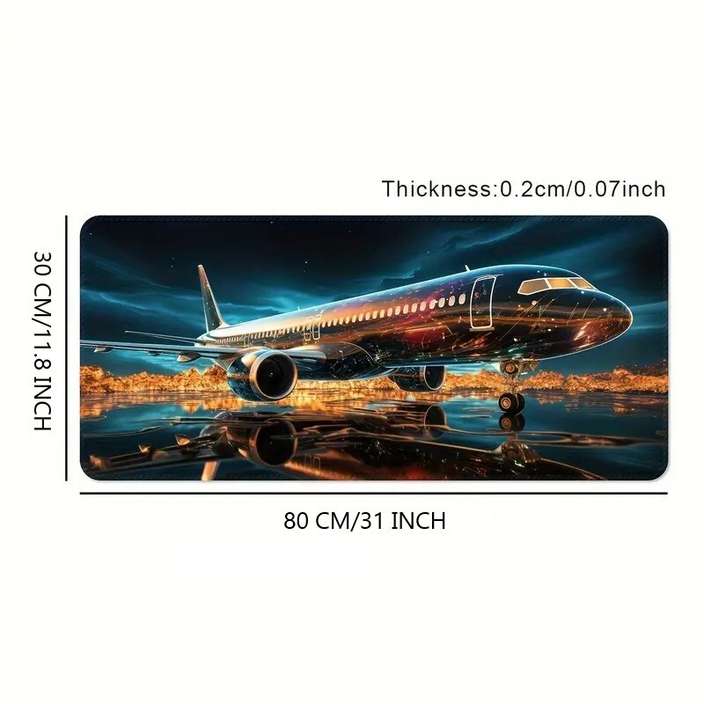 Premium Airplane Design Gaming Mouse Pad
