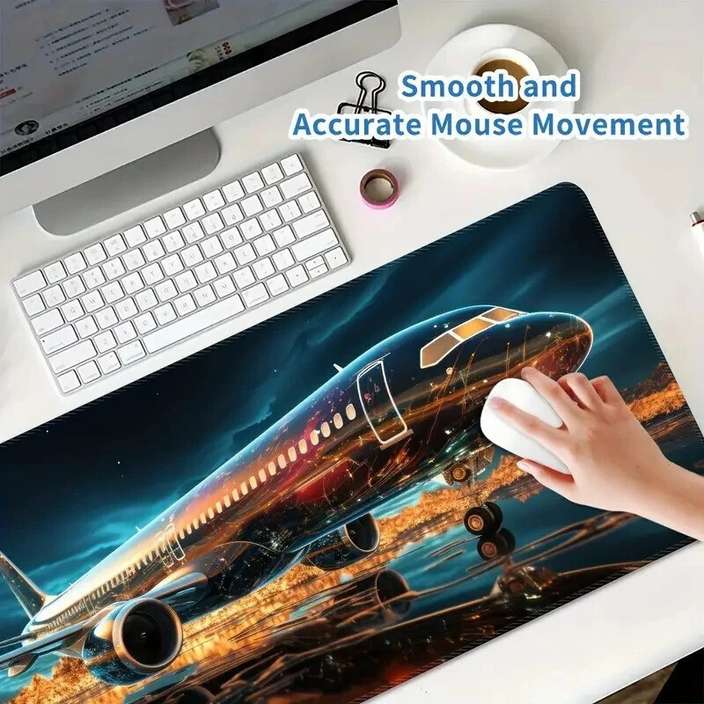 Premium Airplane Design Gaming Mouse Pad