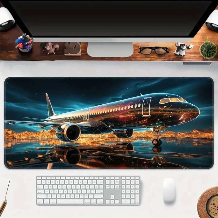 Premium Airplane Design Gaming Mouse Pad