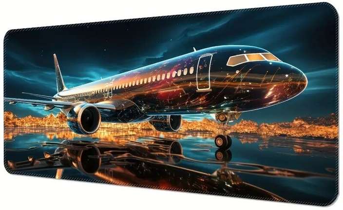 Premium Airplane Design Gaming Mouse Pad