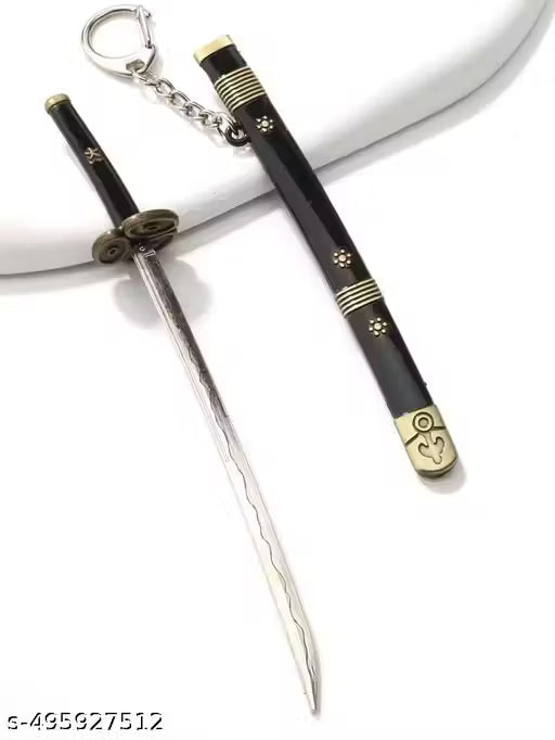 Demon Slayer Samurai Tanjiro Nichirin Mini Kata Na with Scabbard Collectable Model Gift Key Chain Anime Toy Bike Keychain Pack 1 pcs