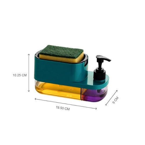 3 in 1 Soap Pump Dispenser With Sponge