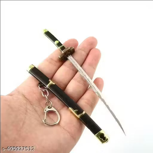 Demon Slayer Samurai Tanjiro Nichirin Mini Kata Na with Scabbard Collectable Model Gift Key Chain Anime Toy Bike Keychain Pack 1 pcs